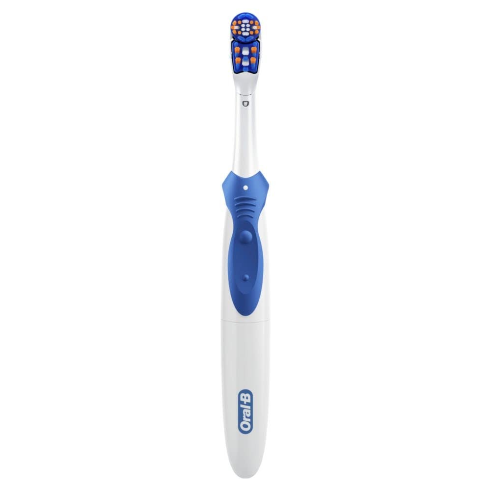 Electric Toothbrush Battery-Powered 3D White Stain Remover with Replaceable Heads