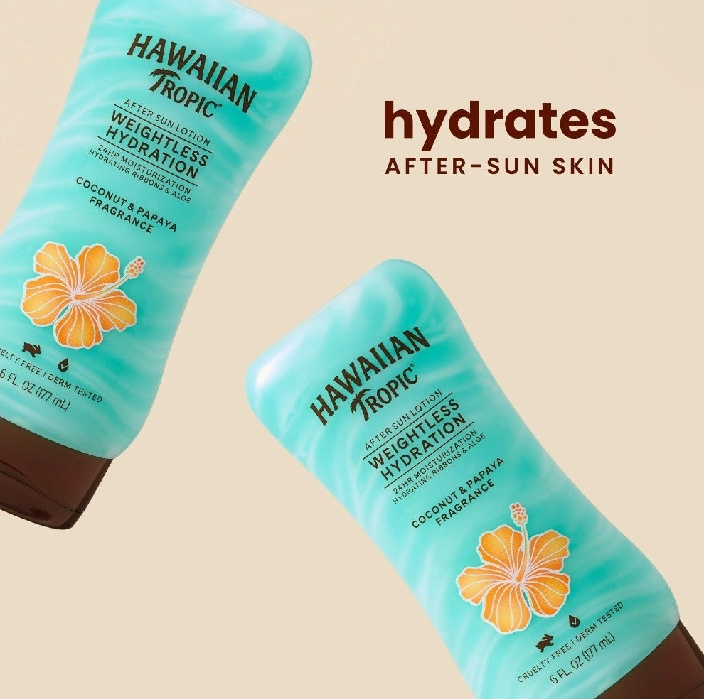 Hawaiian Tropic After Sun Lotion - Weightless Silk Hydration 6 oz