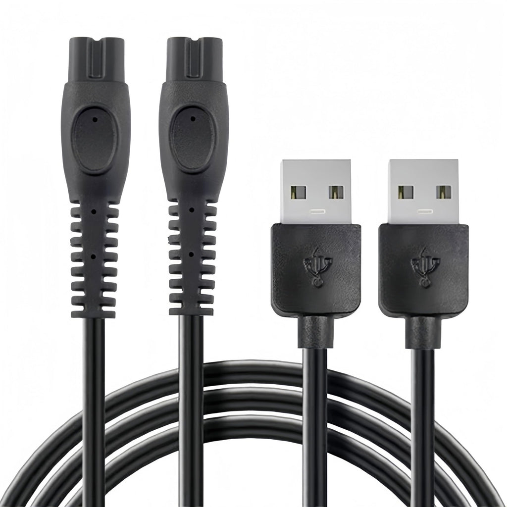 USB Charger Cable for Philips Sonicare Rechargeable Toothbrush - 2 Pack