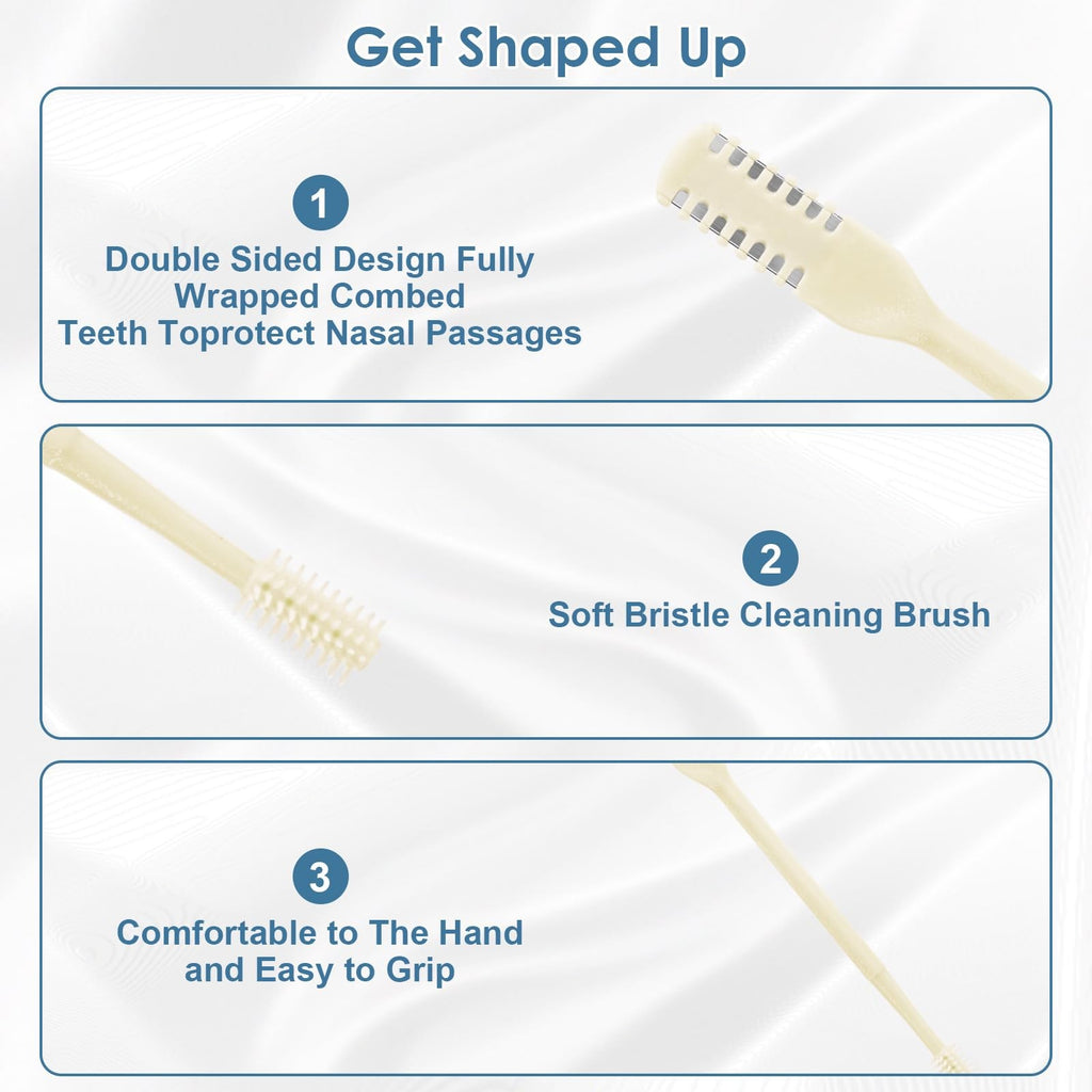 Nasal Hair Trimmer 3 or 6 Pack - Double Sided Precision Nose Hair Cutter