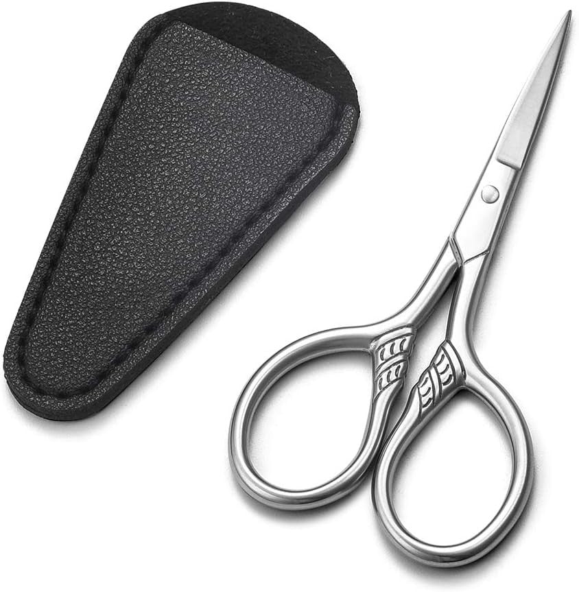 Mini Facial Hair Scissors - Precision Grooming Kit for Men & Women
