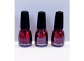China Glaze Ruby Pumps Holiday Nail Polish Set - 3 x 0.5oz Glitter Lacquers