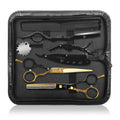 9 Pcs Professional Hair Cutting Scissors Kit Stainless Steel & Thinning Shears