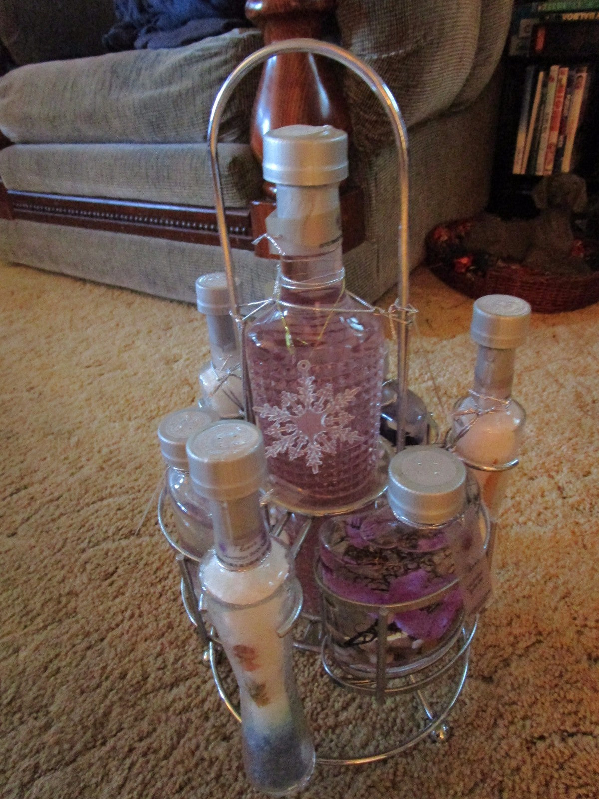 Luxury Bath Salts & Body Oil Gift Set - Fleur Spa Collection, Large