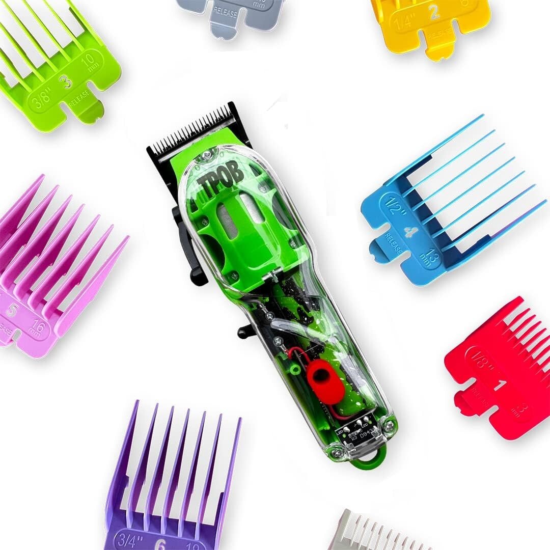 Professional Hair Clipper for Men 6800 RPM with Fade Blade & Green Case
