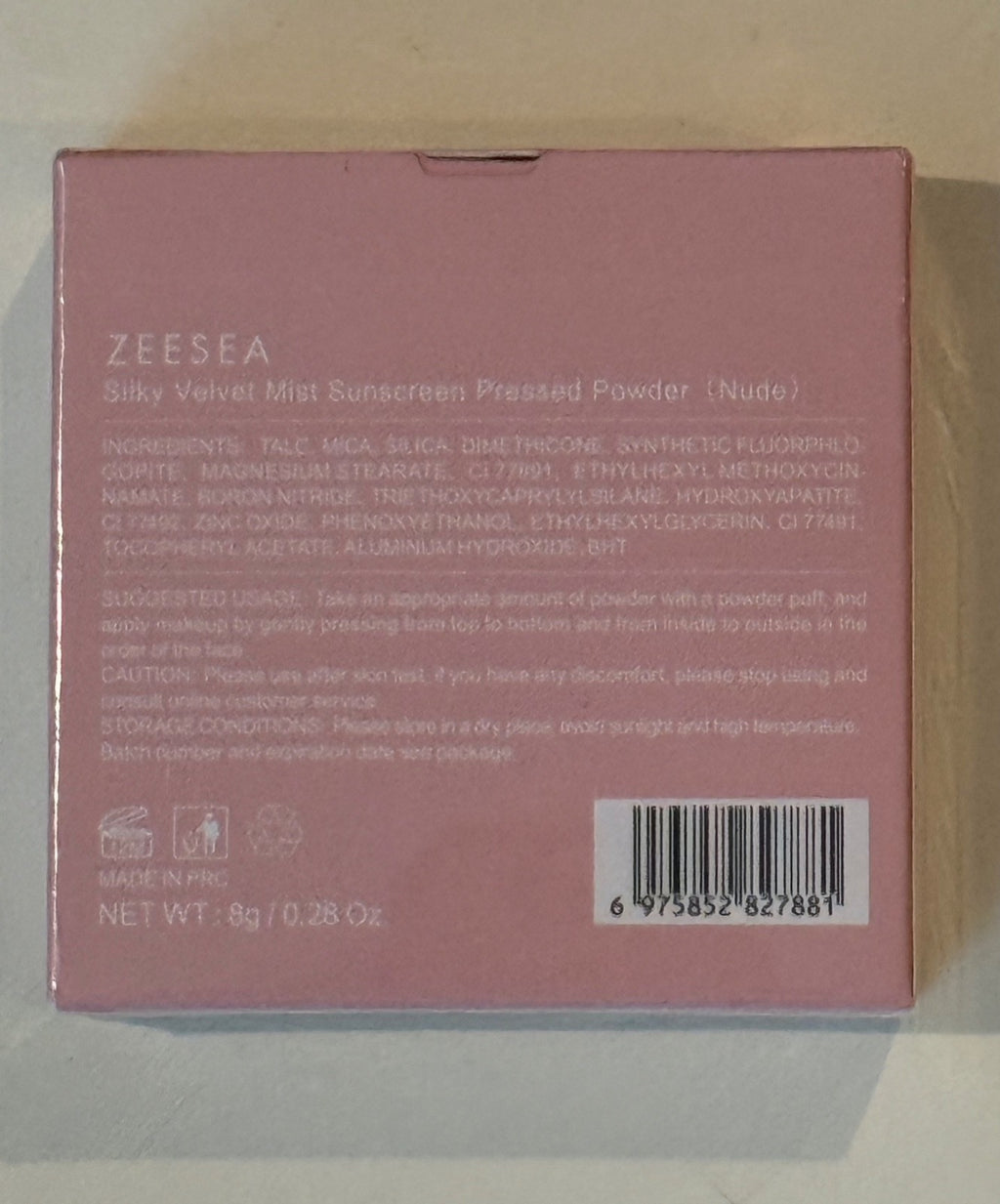Sunscreen Pressed Powder SPF 25 Matte Face Makeup Oil Control Compact