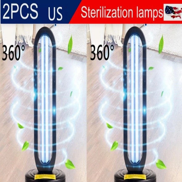 2 Pack Ultraviolet Germicidal Disinfection Light 38W for Household Use