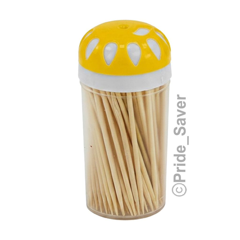 Eco-Friendly Bamboo Toothpicks with Spill-Resistant Shakers - 520 Pcs