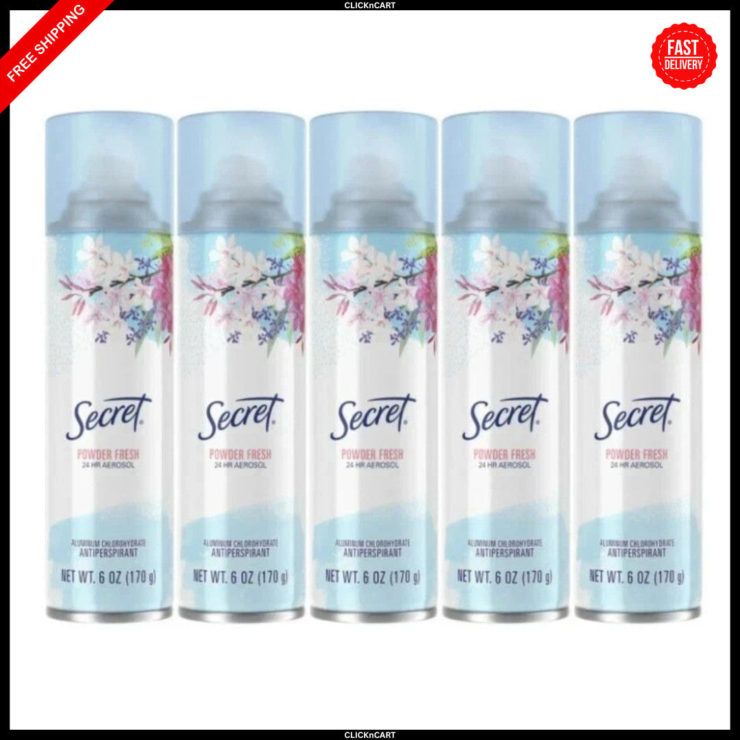 Secret Powder Fresh Antiperspirant Deodorant Spray 6oz - 24HR Long-Lasting Protection