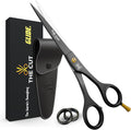 6.5-Inch Matte Black Hair Cutting Scissors - High Carbon Steel Barber Shears