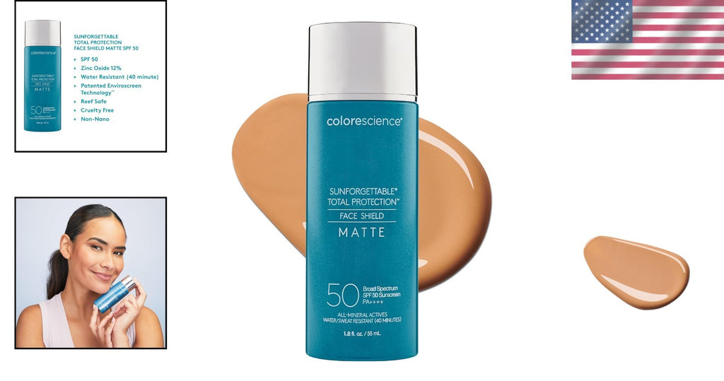 SPF 50 Face Shield Sunscreen for Oily Skin, Fragrance-Free, Water-Resistant