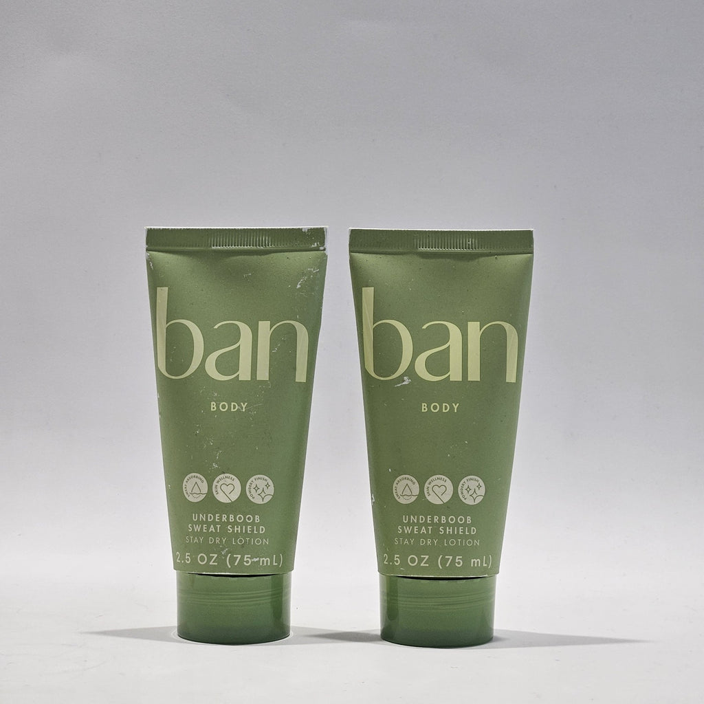 Underboob Sweat Shield Deodorant Lotion - Plant-Based, 2.5 oz, Pack of 2
