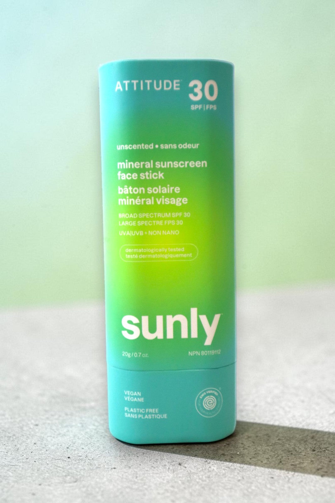 Mineral Sunscreen Face Stick SPF 30 Unscented 0.7 oz - Broad Spectrum UV Protection