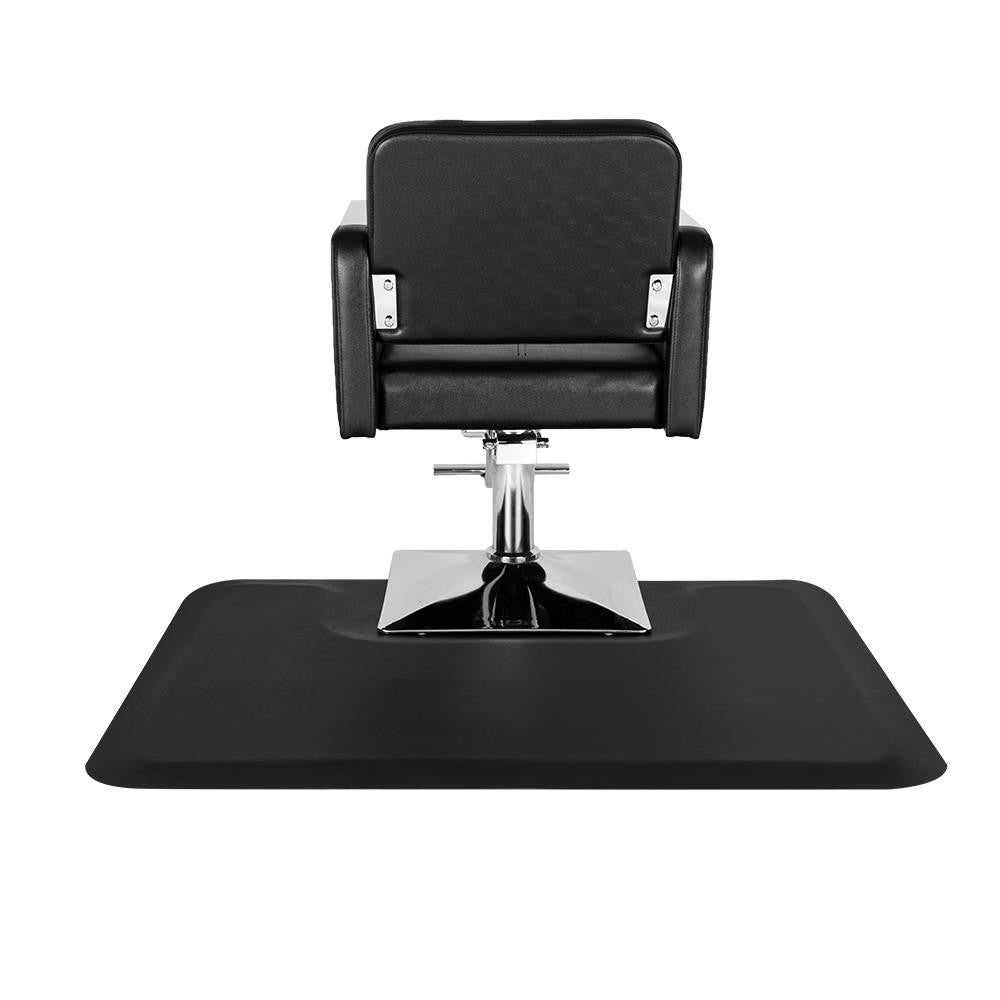 Anti-Fatigue Salon Chair Mat 3x4 Feet Black Floor Mat for Hairdresser