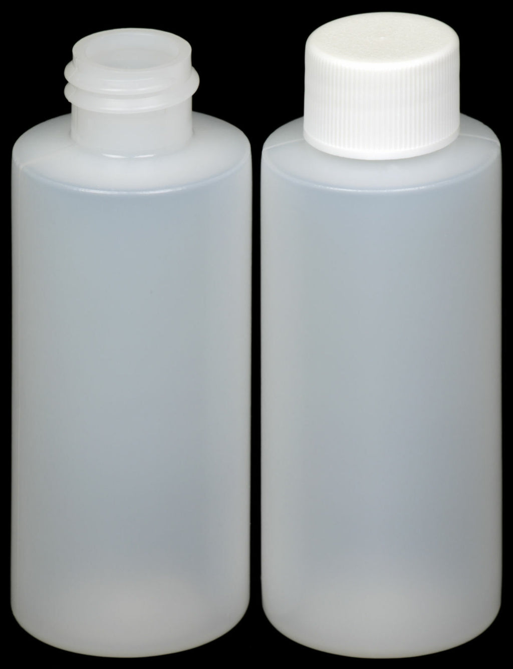 2 oz Plastic Bottles with Caps - HDPE, 24-410 Neck, Assorted Count