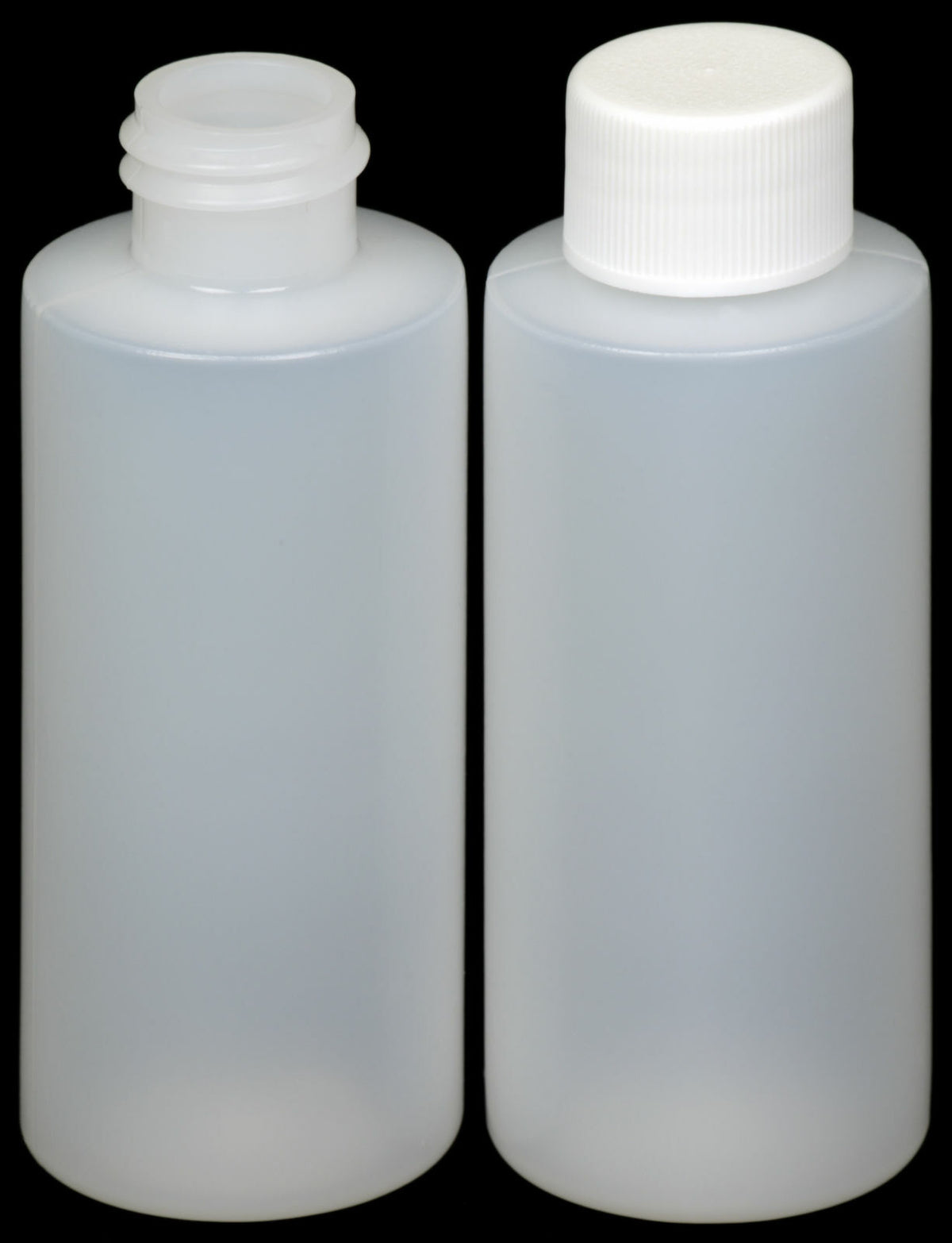 2 oz Plastic Bottles with Caps - HDPE, 24-410 Neck, Assorted Count