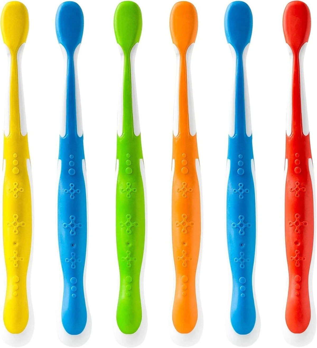 Kids Toothbrush Set 6 Pack - Soft Bristles & Racing Design, Toddler Oral Care
