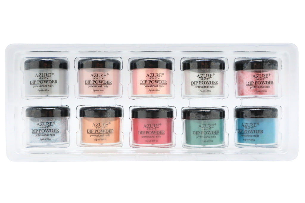 Dip Powder Nail Set 10 Colors Holiday Limited Collection Long Lasting Manicure