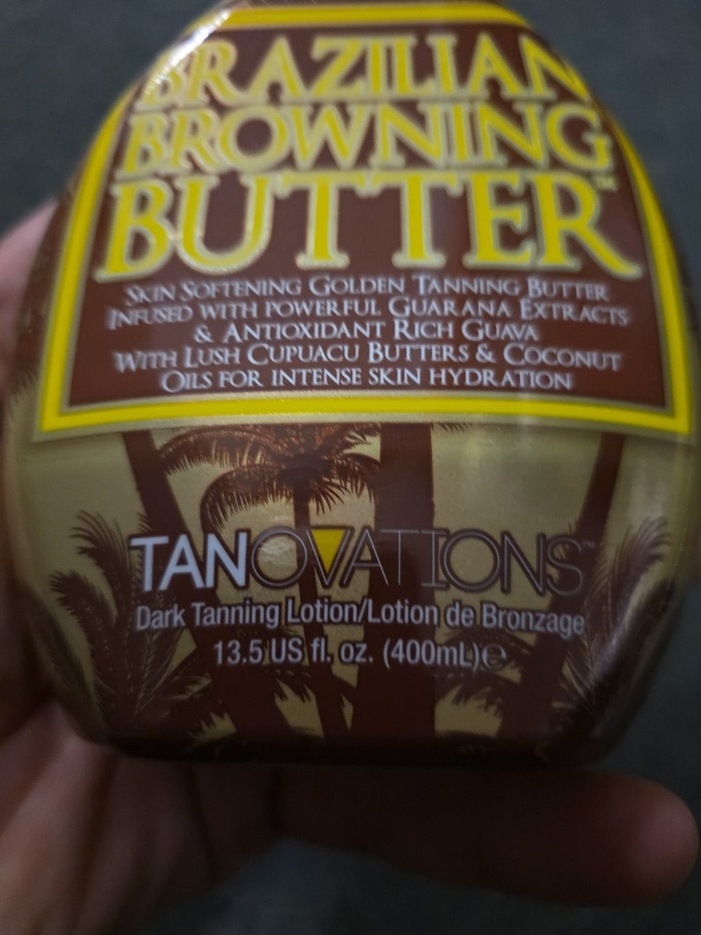 Dark Tanning Lotion with Coconut Oil - Ed Hardy Brazilian Browning Butter 13.5oz