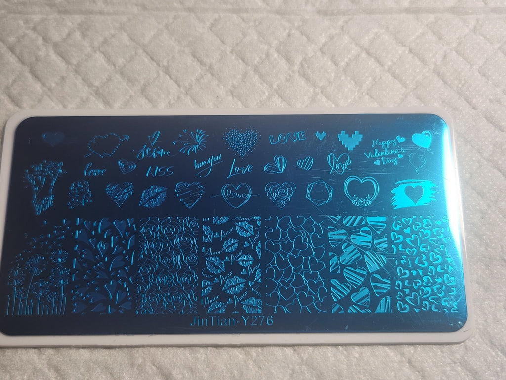 Nail Stamping Plate Valentine Love Y-276 for Nail Art Craft