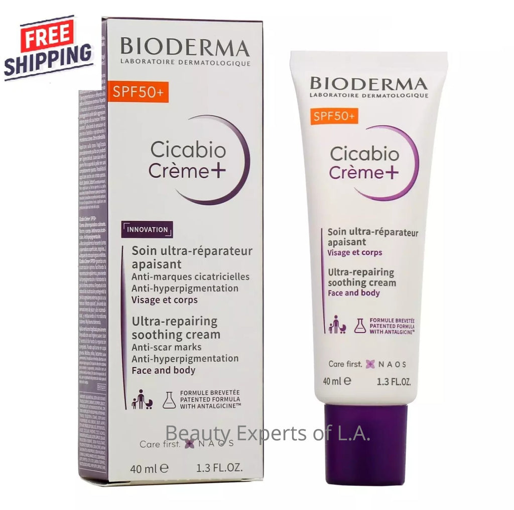 Bioderma Cicabio Cream SPF 50+ for Face and Body 40ml - Skin Repair & Scar Prevention