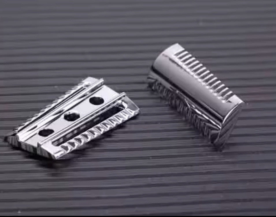 Yaqi Safety Razor Replacement Head for Slant Razors - Chrome Zinc Alloy
