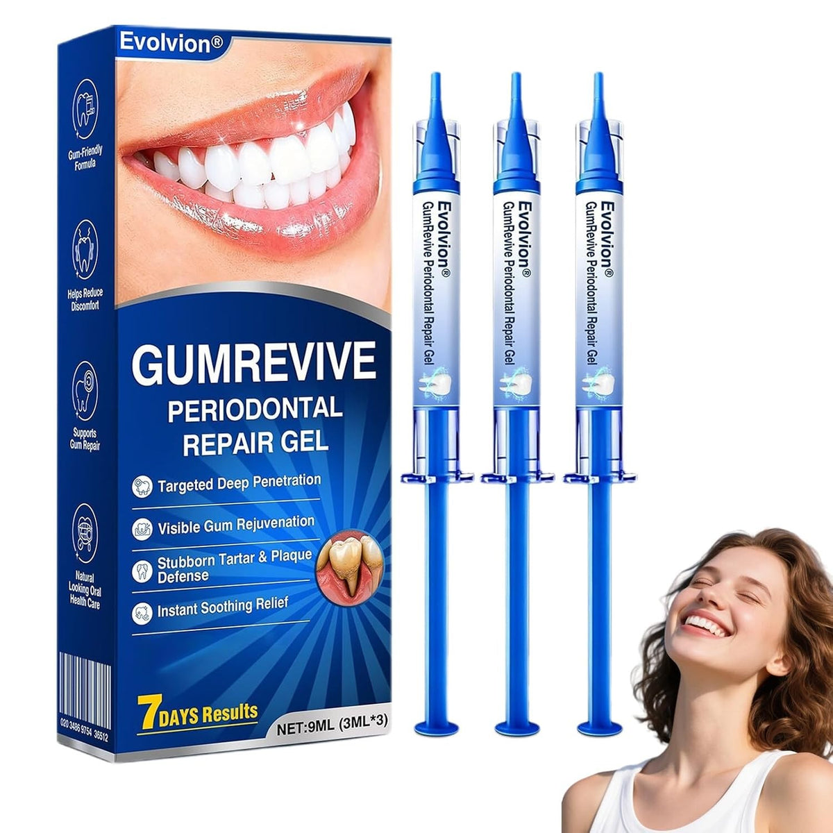 Gum Revive Periodontal Repair Gel with Fresh Mint - Gentle Oral Care for Sensitive Gums