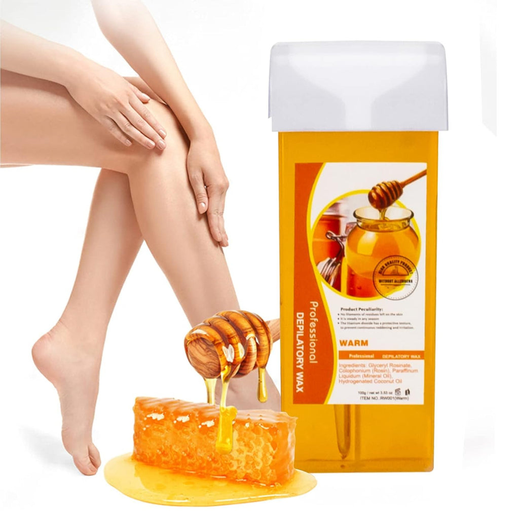 2pcs Honey Roll-On Wax Cartridges for Hair Removal - Easy & Gentle