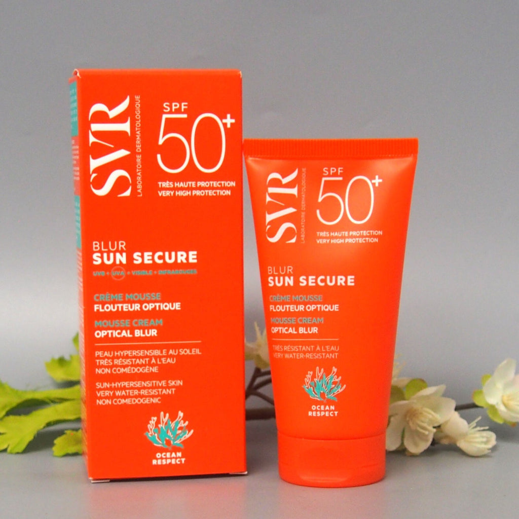 SPF 50+ Blurring Sun Protection Foam Cream for Sensitive Skin - 50ml