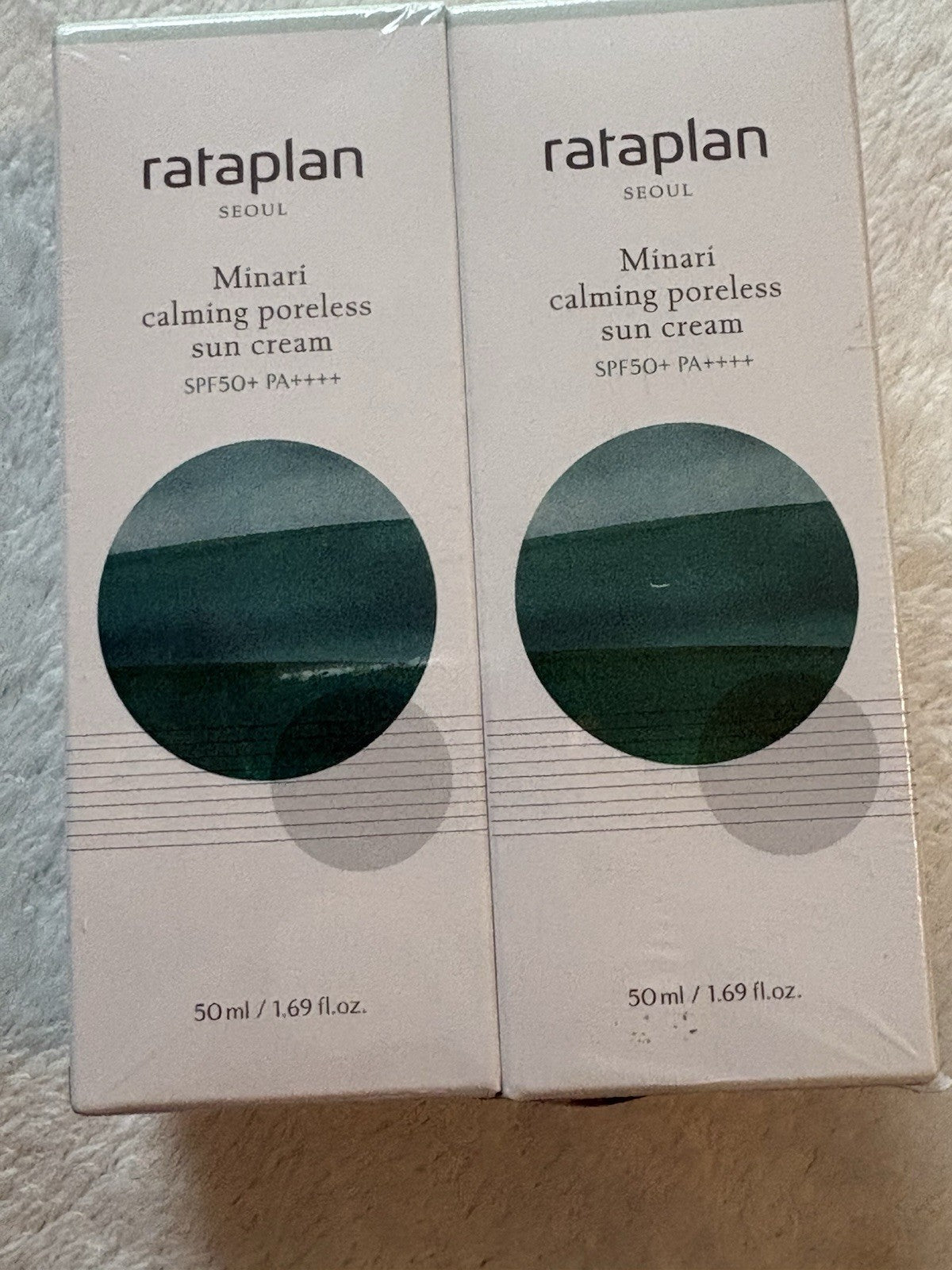 Sun Cream SPF 50 Korean Skin Care - Calming, Poreless, Minari Extract