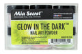 Acrylic Nail Art Powder Set - 6 Colors or Single Color Options, Includes Glow in the Dark & More