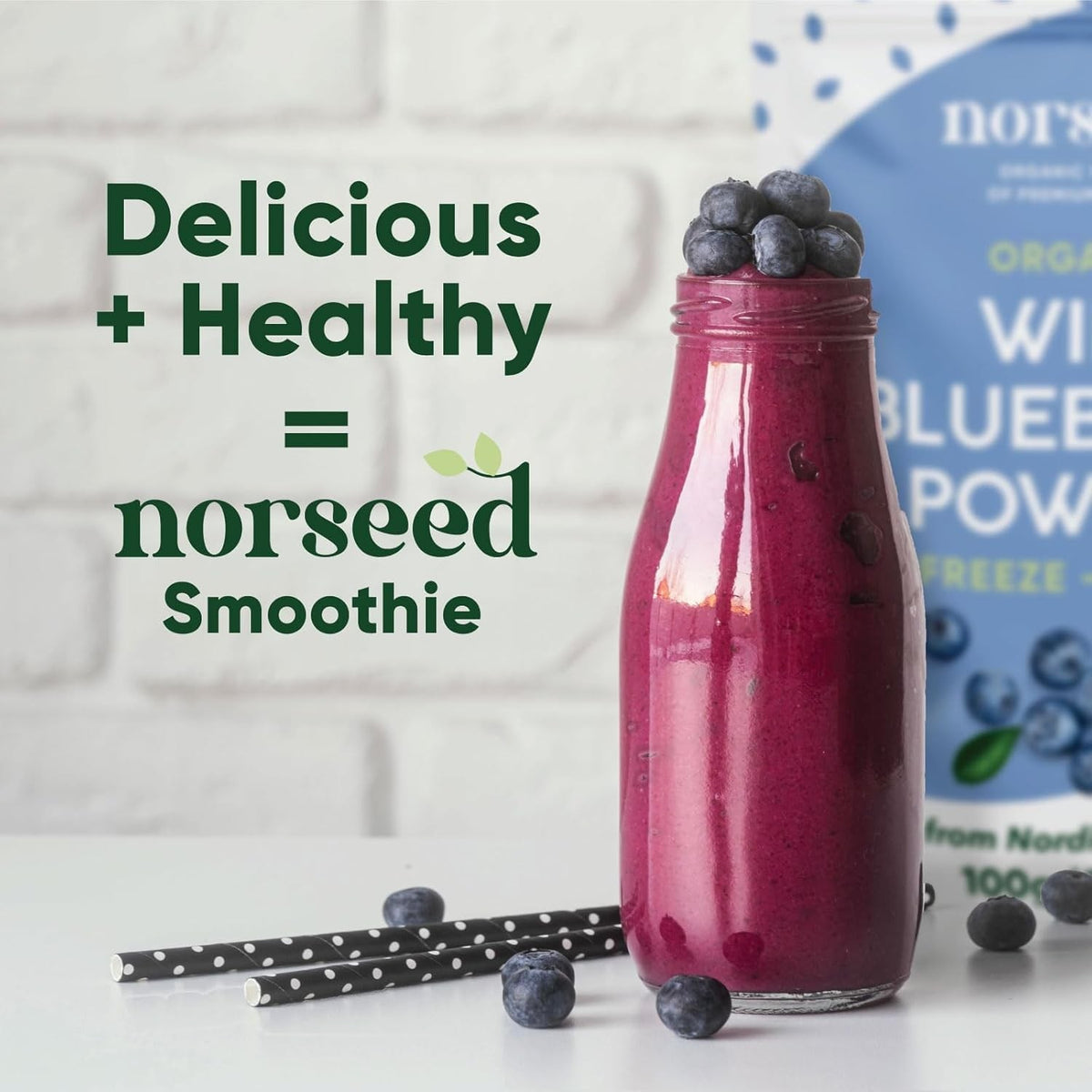 Organic Wild Blueberry Powder 5oz - Freeze Dried Superfood, Antioxidant & Nutrient Rich