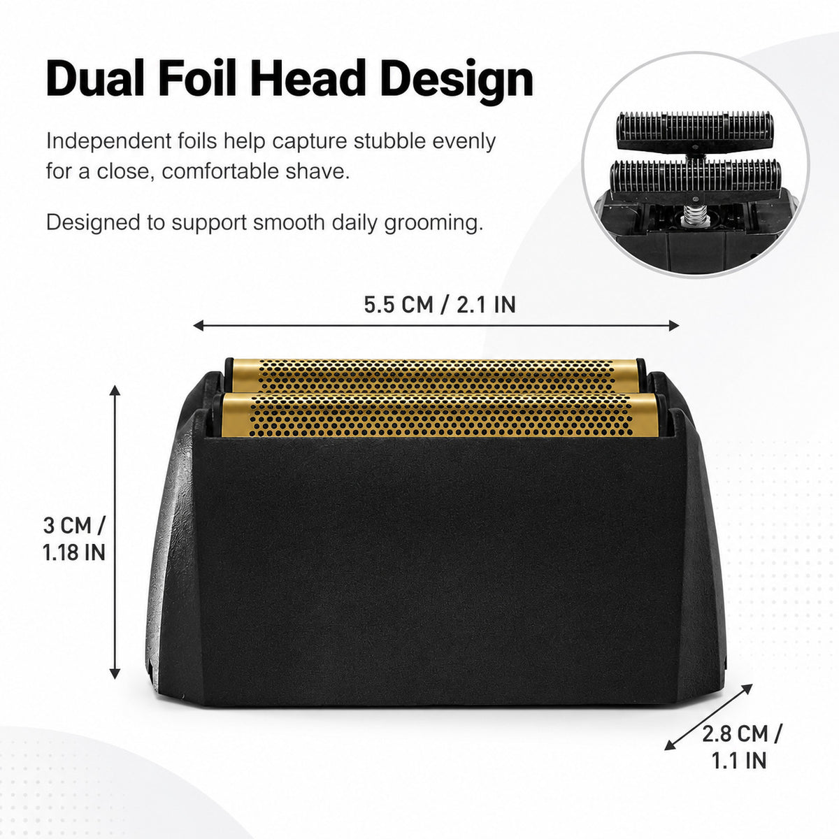 Replacement Shaver Head Foil for Wahl 5 Star Series Vanish Shaver 8173-700 – 3 Pack