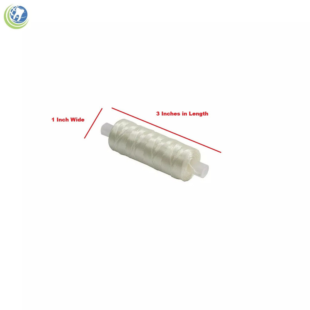 Dental Floss Dispenser with 2 Mint Waxed Floss Refills - 200 Yards