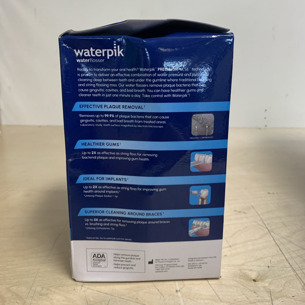 Waterpik Ultra Water Flosser with 10 Pressure Settings - WF-100W, White