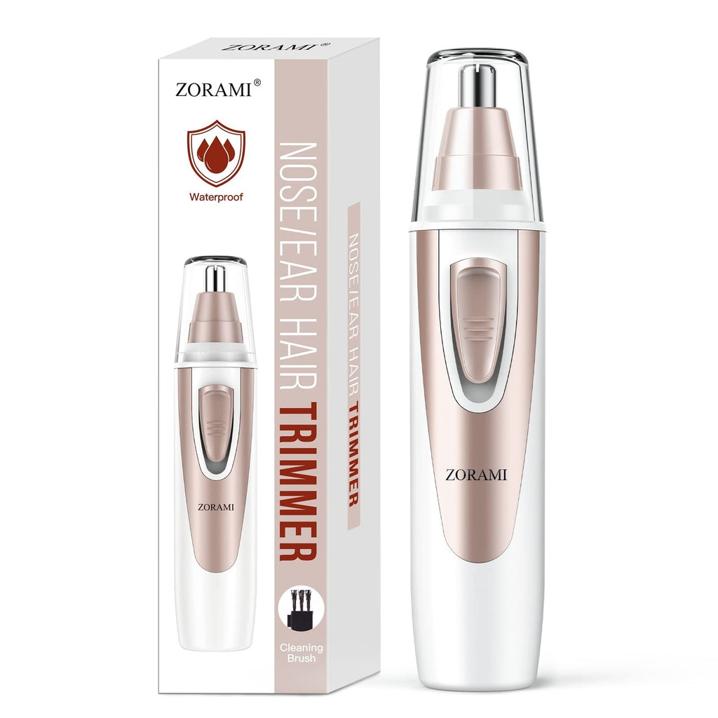 Waterproof Ear and Nose Hair Trimmer for Men & Women - Stainless Steel, Cordless, Quiet, Easy-Clean