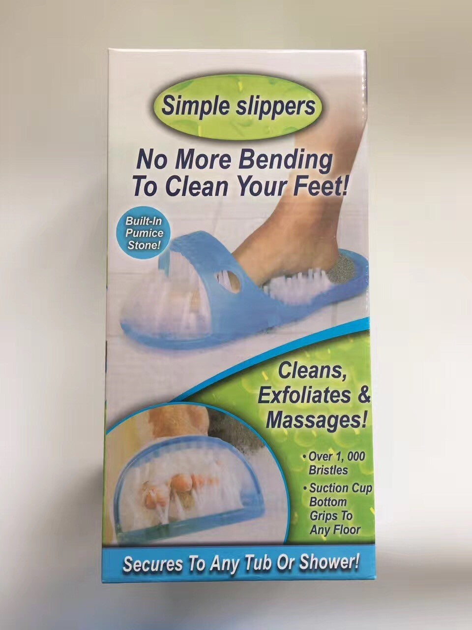 Foot Scrubber with Pumice Stone and Suction Cup for Shower & Bathtub