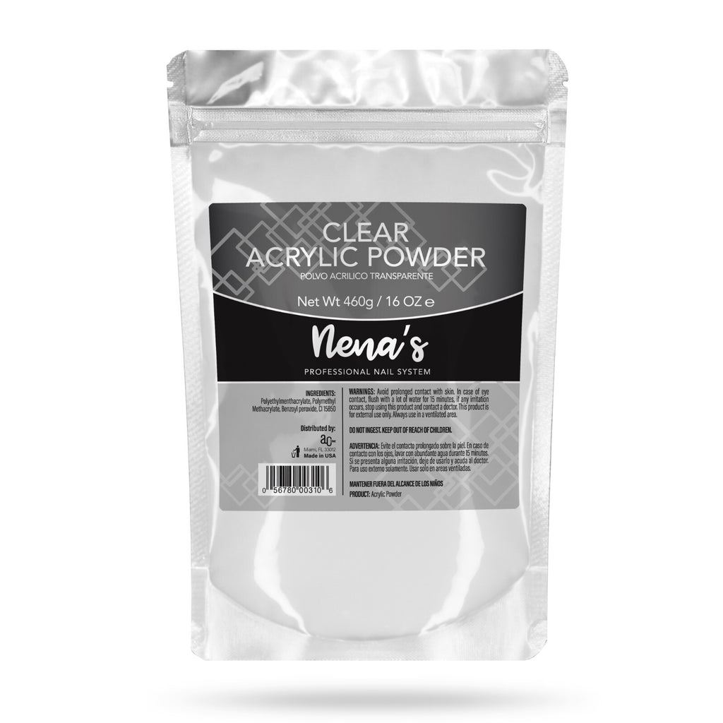 Professional Acrylic Nail Powder System 16 oz Clear Pink Cover Nude White