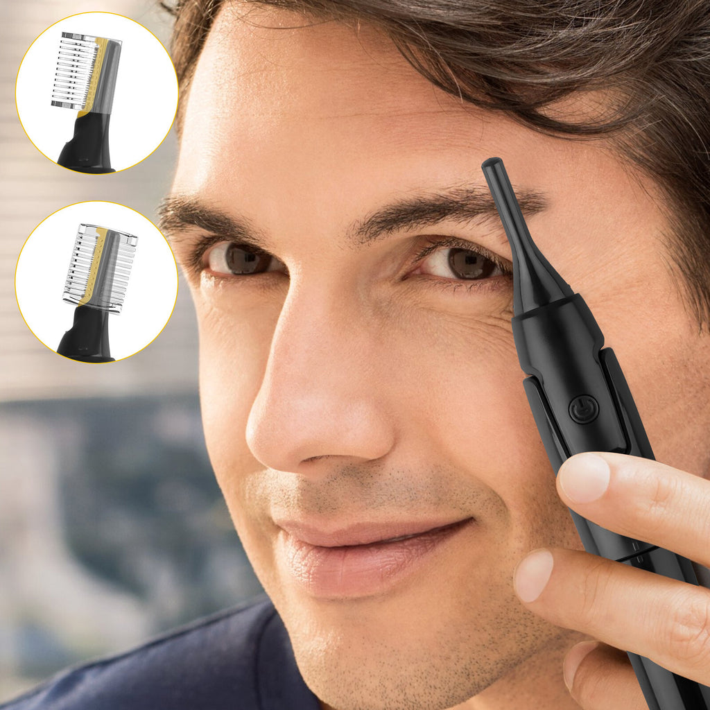 Electric Nose Ear Hair Trimmer for Men & Women - Painless Facial Grooming