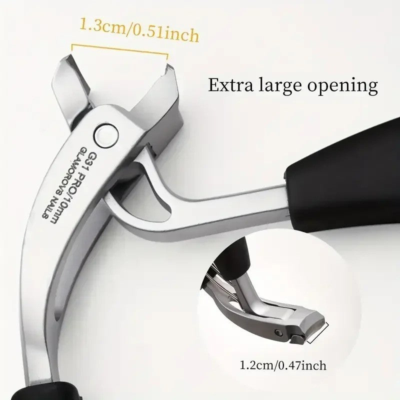 Heavy Duty Stainless Steel Toe Nail Clippers for Thick Nails - Professional Large Size