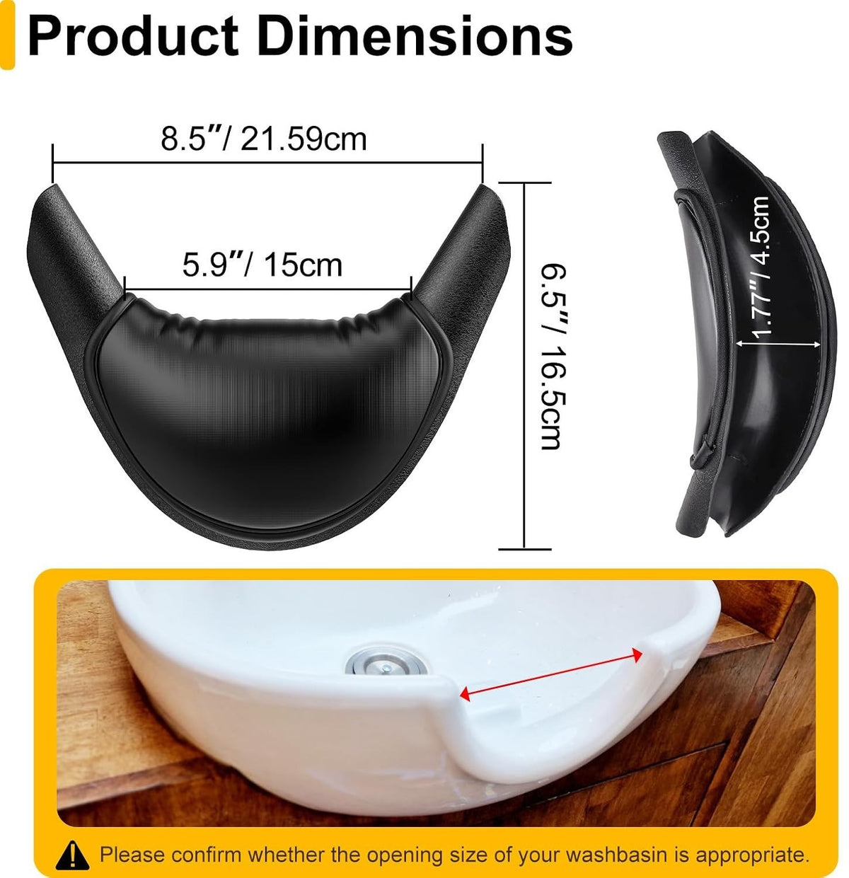 Silicone Neck Rest for Hair Washing - Non-Slip & Comfortable Salon Use