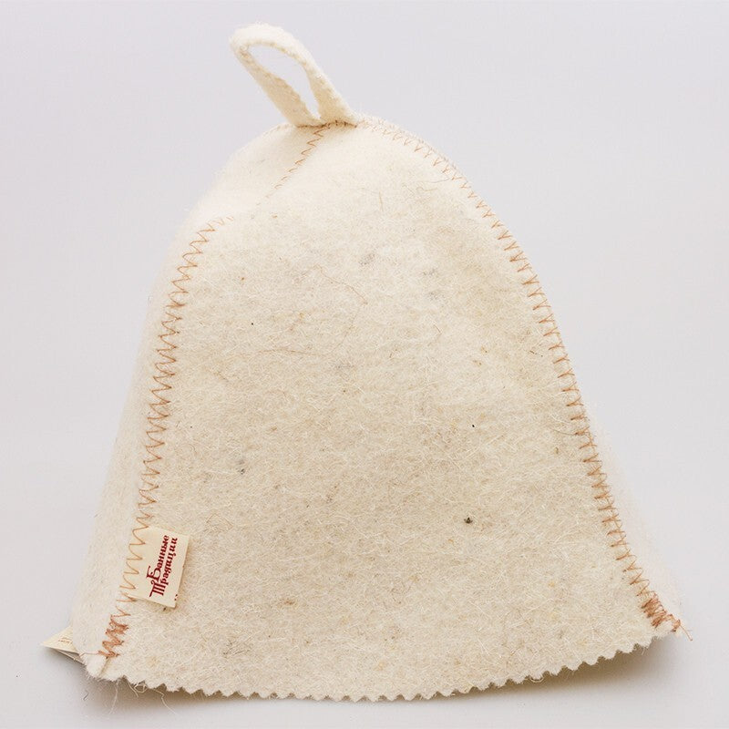 Russian Wool Sauna Hat - Banya Spa Cap for Sauna & Steam Rooms