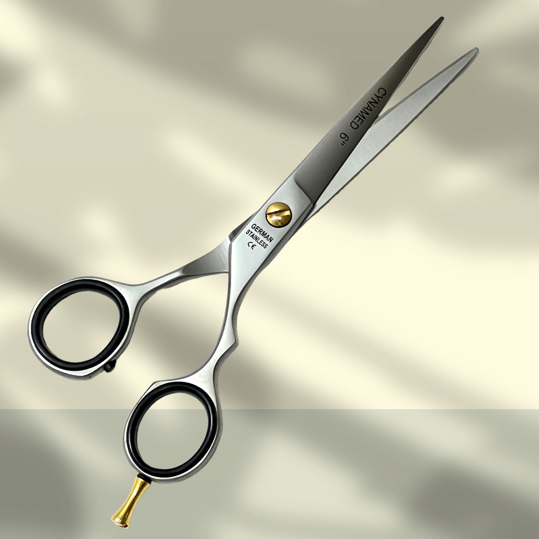 6-Inch Polished German Professional Barber Scissors Shears for Hair Cutting Salon Use