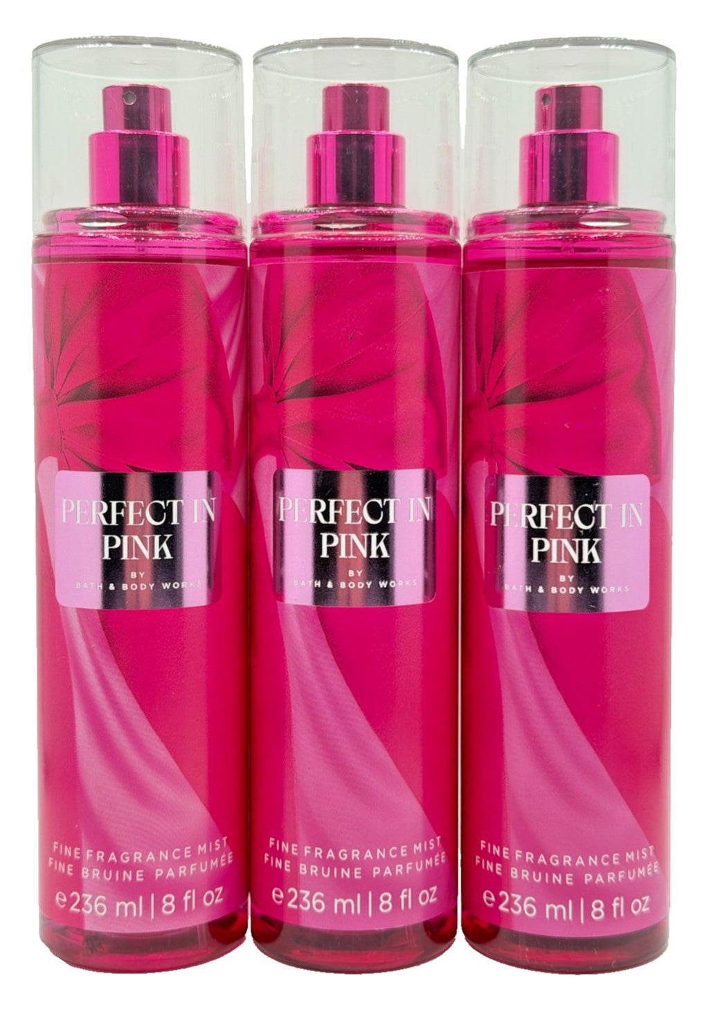 Bath & Body Works Pink Fragrance Mist Set - 3 Bottles, 8 oz Each