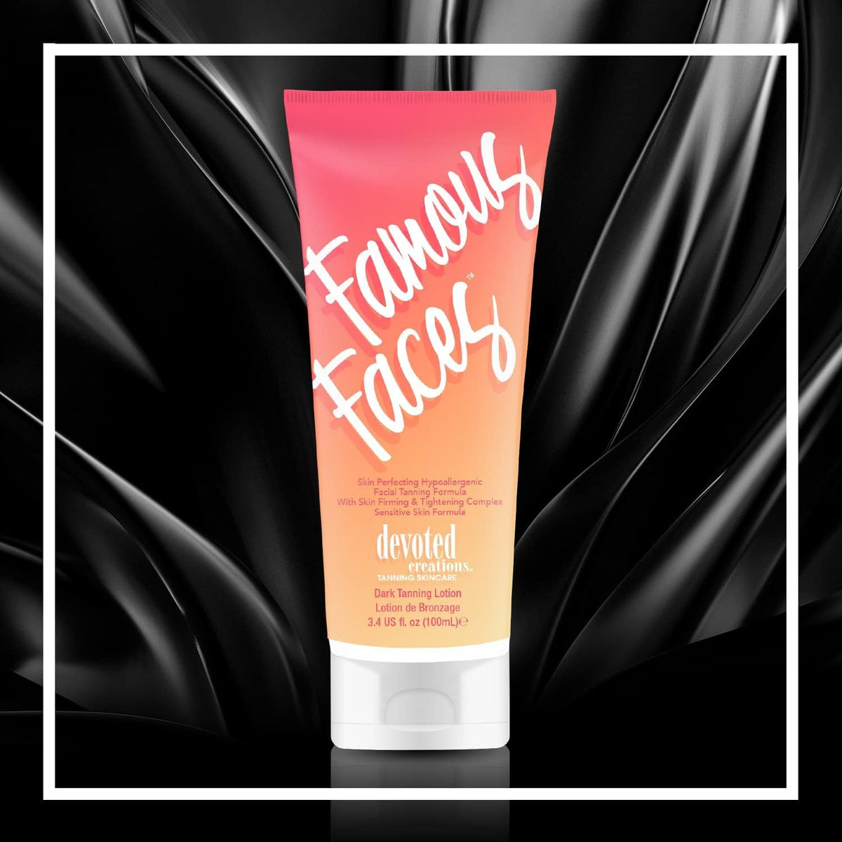 Hypoallergenic Facial Tanning Lotion with Anti-Aging Benefits - 3.4 Fl Oz