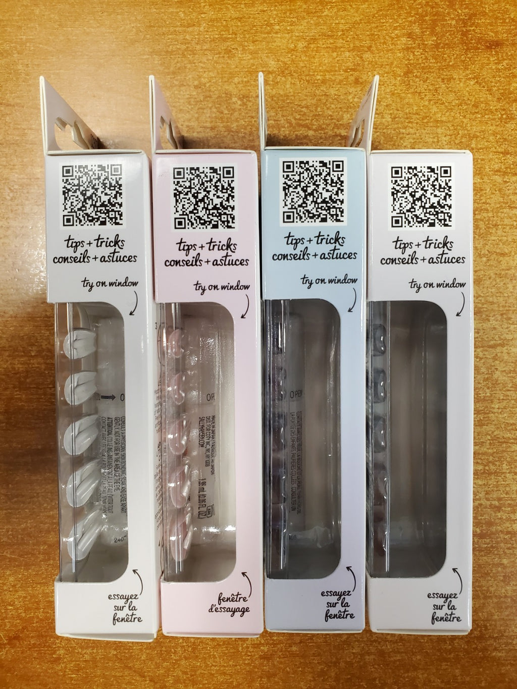 Press-On Nails Set - Assorted Long Coffin Style Fake Nails with Glue & Tabs