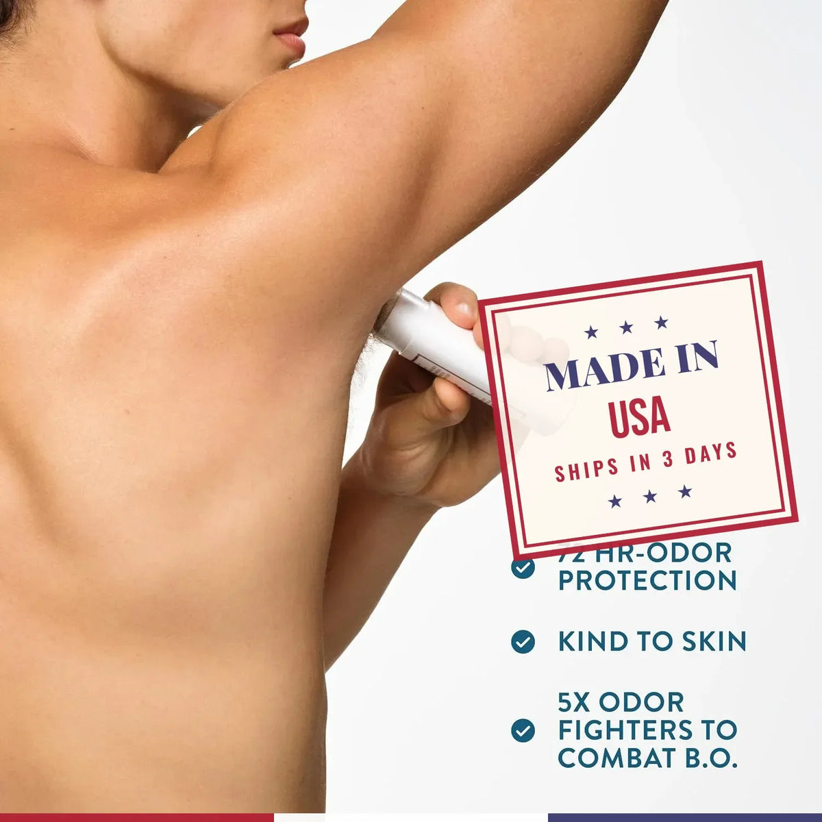 Native Aluminum-Free Deodorant with Sea Salt & Cedar - 72 Hour Odor Control, Large Stick