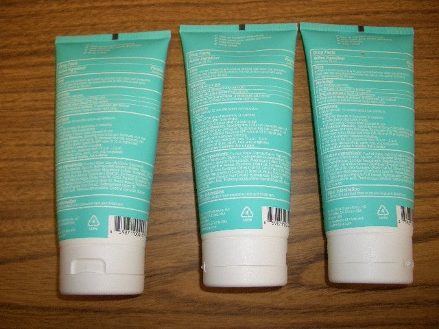 3 Tubes Kids SPF 50 Zinc Oxide Sunscreen Broad Spectrum UVA/UVB Reef Friendly 6 fl oz