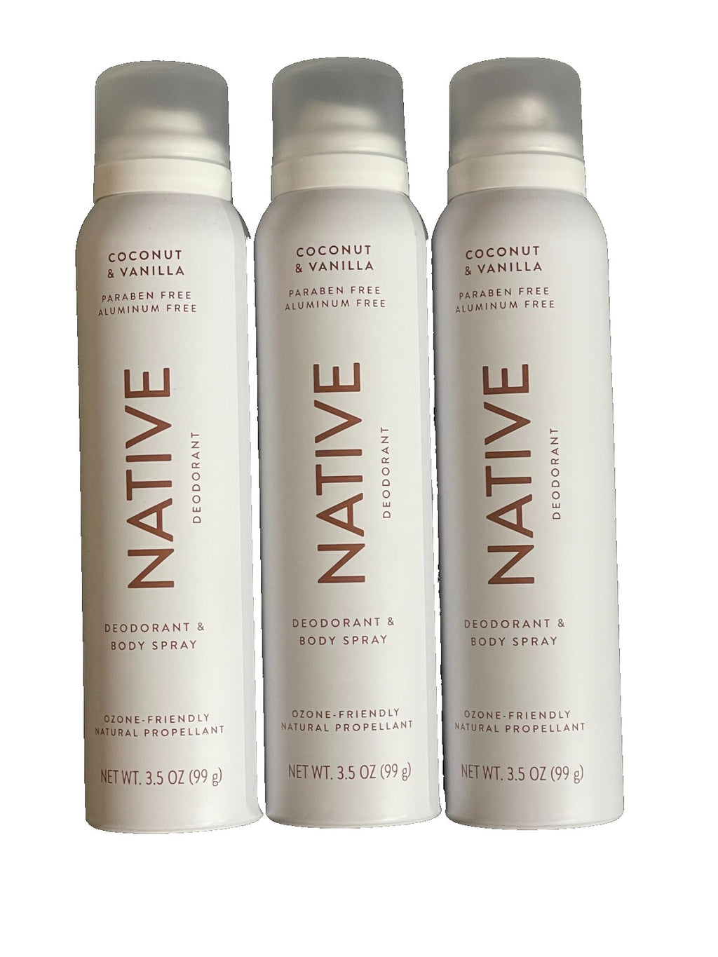 Native Coconut Vanilla Deodorant Stick 3.5 oz - 3 Pack