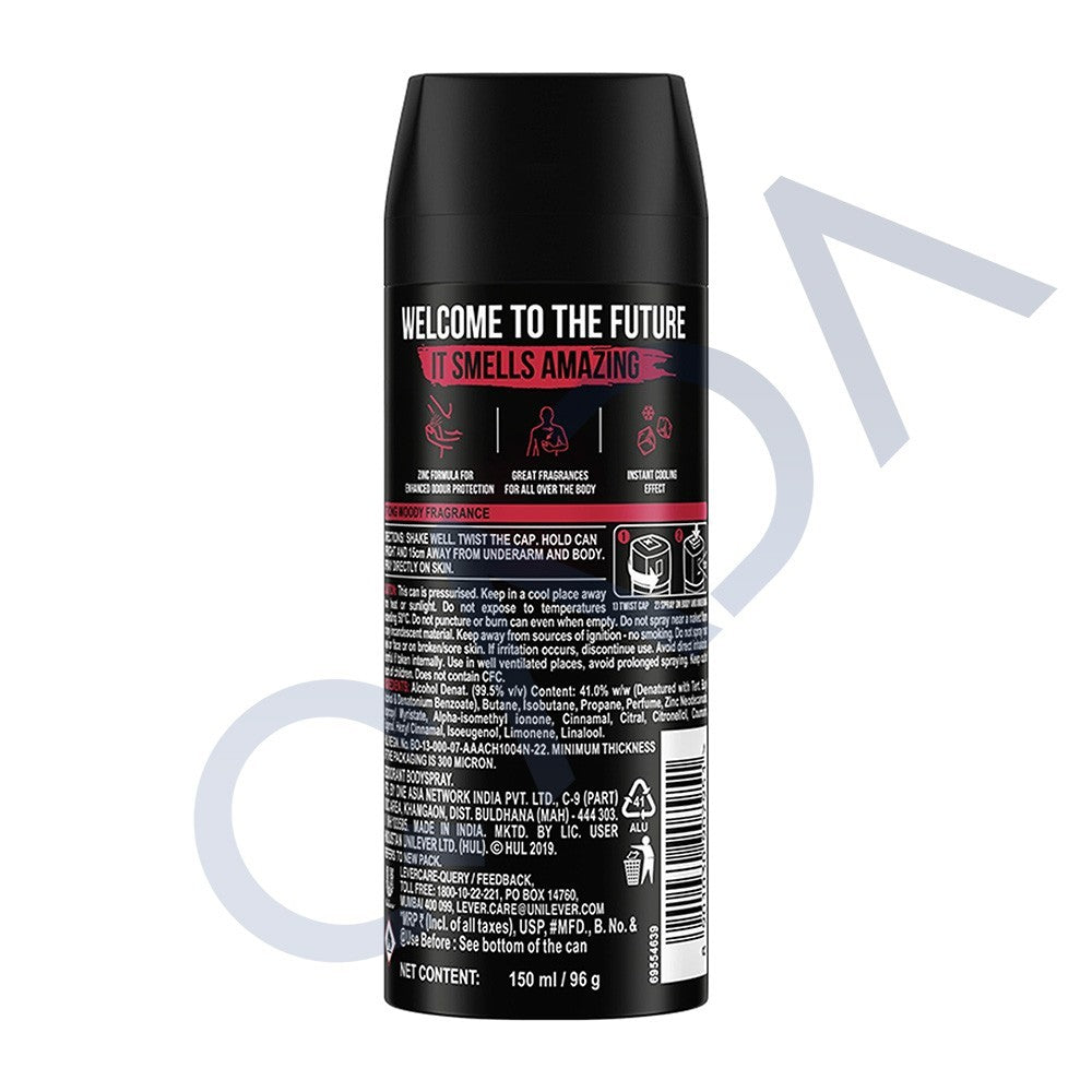 Men's Long Lasting Deodorant Body Spray - 3 Pack, Fresh Woody Scent